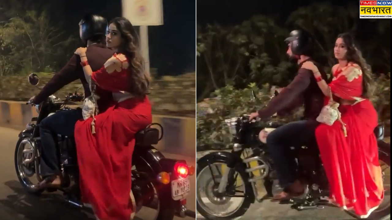 Lag Ja Gale के सेट से लीक हुआ जाह्नवी कपूर-लक्ष्य लालवानी का वीडियो, बाइक पर नजर आए दोनों स्टार