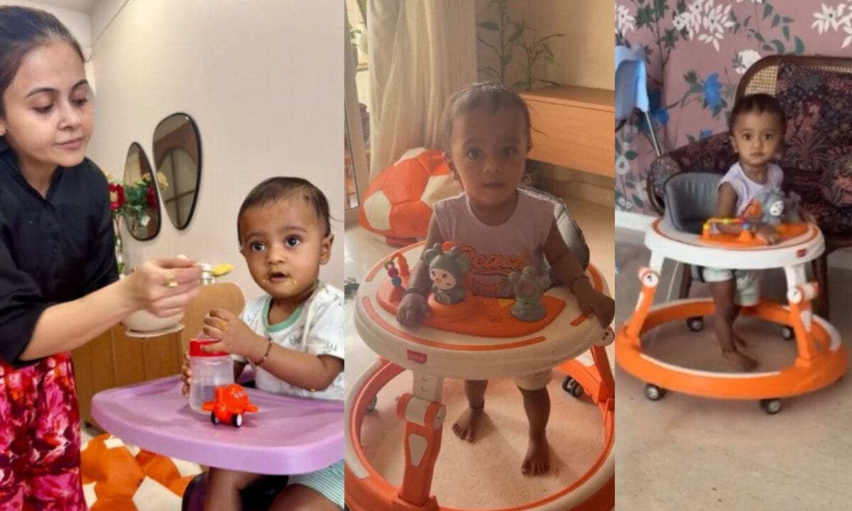 वॉकर से चलना सीख रहा जॉय, घर में मचाई उथल-पुथल, बेटे को बंगाली में डांटती दिखीं देवोलीना भट्टाचार्जी