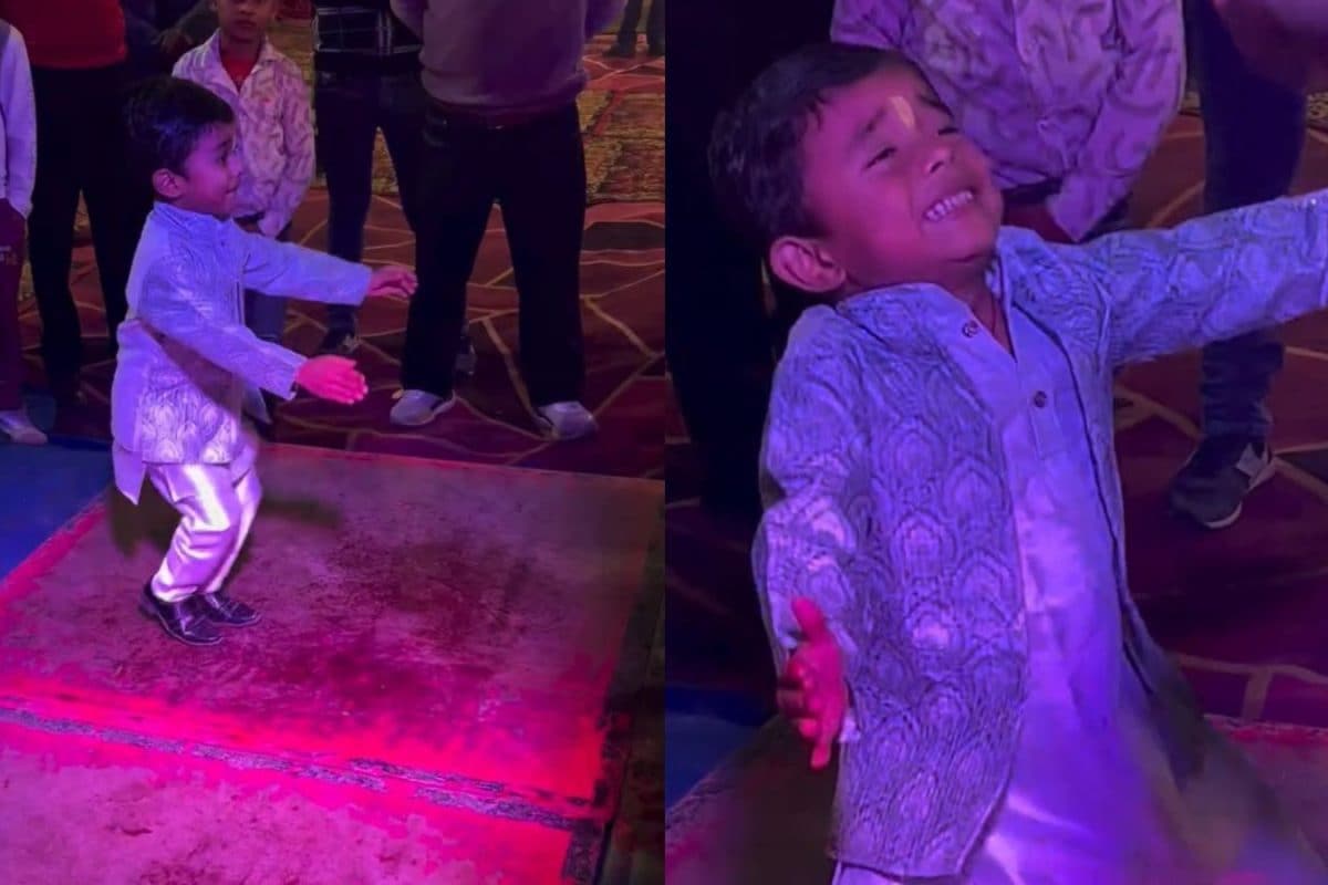 शादी में बच्चे ने भोजपुरी गाने पर किया डांस, डीजे फ्लोर पर मचा तहलका, एक्सप्रेश देख करेंगे वाह-वाह!