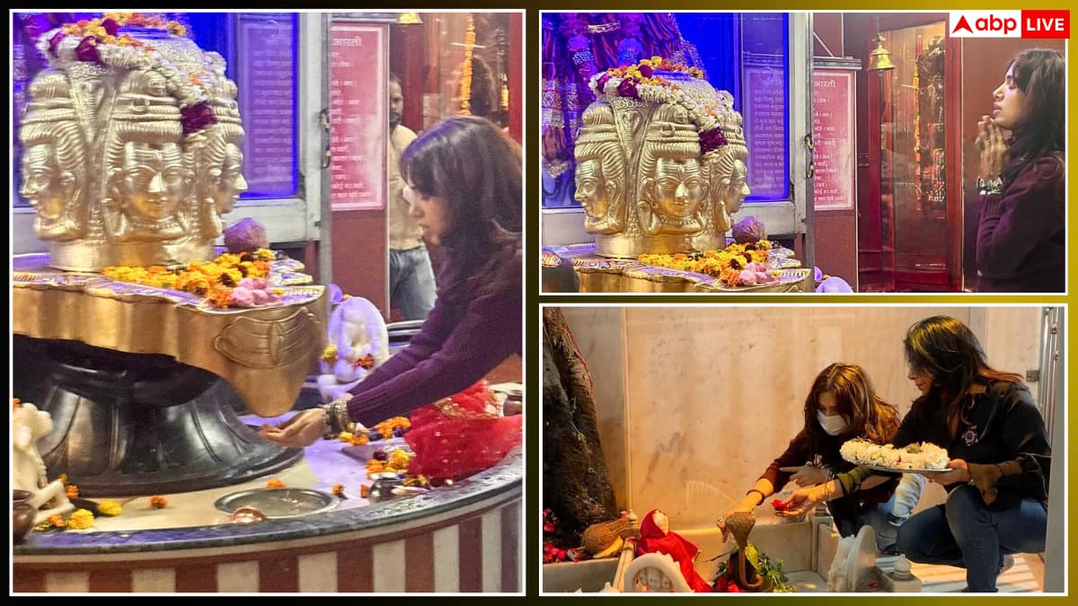 शिवभक्ति में डूबीं भूमि पेडनेकर, महाशिवरात्रि पर लिया आशीर्वाद, देंखे तस्वीरें