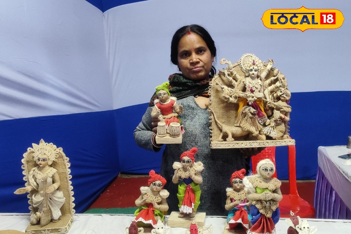 Bokaro Mela: बोकारो मेले में छाया जूट कला का जादू, रस्सियों से बनी मां दुर्गा की प्रतिमा की हो रही धड़ाधड़ बिक्री