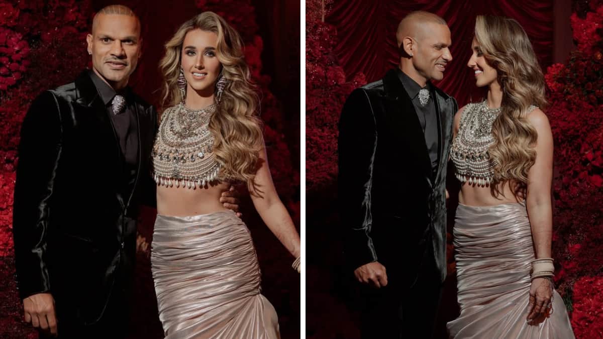 वेडिंग रिसेप्शन में 'धुरंधर के 'शरारत' सॉन्ग पर जमकर नाचे न्यूली वेड सोफी शाइन और शिखर धवन, वीडियो वायरल