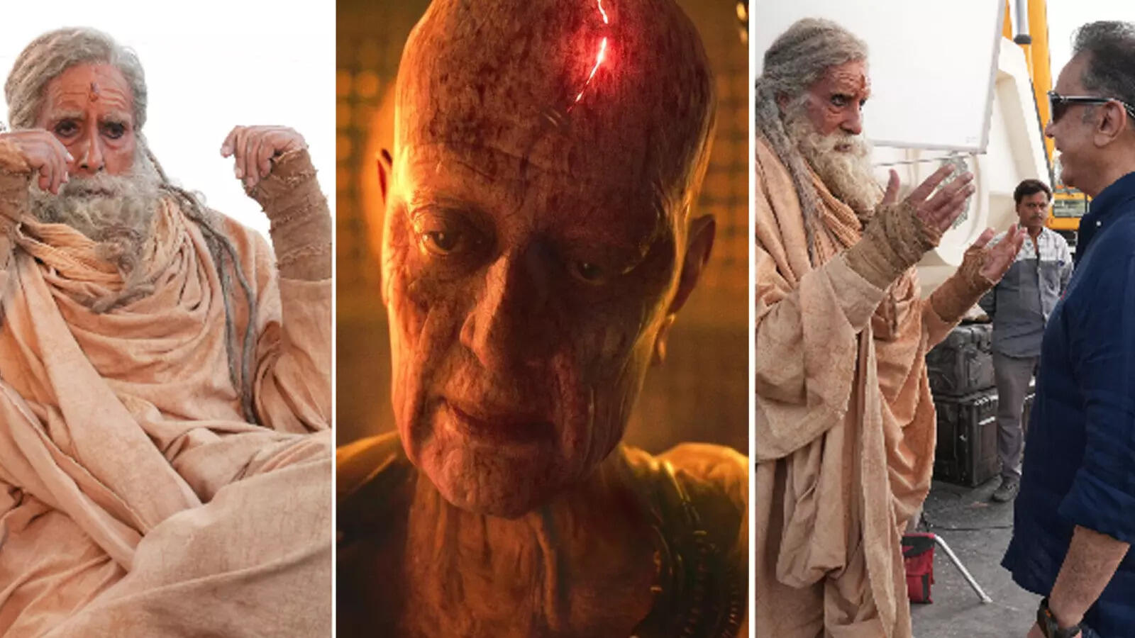 'यास्किन' यानी कमल हासन से 40 साल बाद हो रही मुलाकात, अमिताभ ने दिखाई 'कल्कि 2' के सेट की तस्वीरें