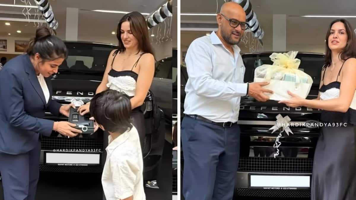 4 करोड़ की डिफेंडर कार लेने पहुंचीं हार्दिक पंड्या की एक्स नताशा स्टेनकोविक, वन स्ट्रैप ड्रेस में दिखीं सिजलिंग