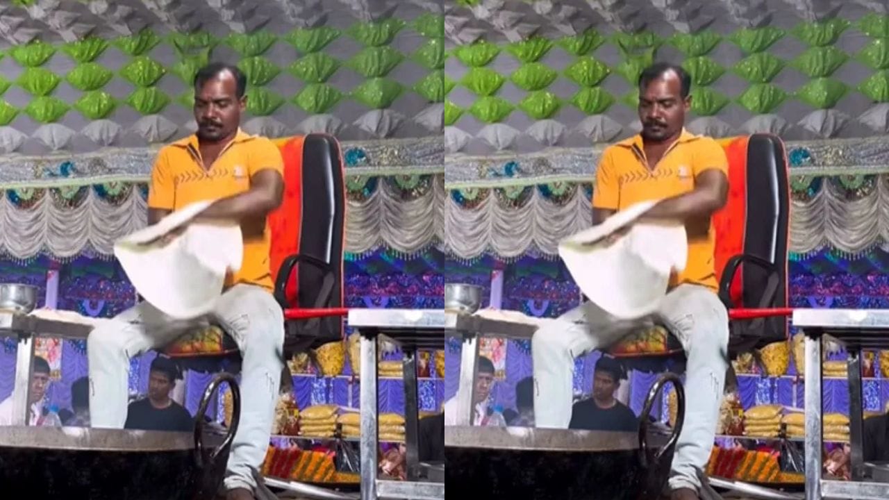 Viral Video: कुर्सी चौंकी लगाकर बंदे ने तैयार किया बड़े साइज का भटूरा, वीडियो देख लोग बोले- रह गया भाई का AURA?