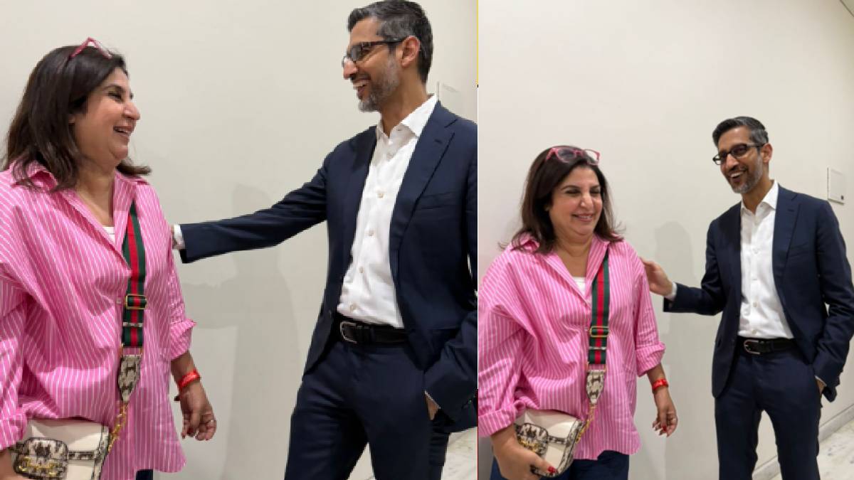 गूगल सीईओ सुंदर पिचाई से मिलीं फराह खान, सोशल मीडिया पर दिखाई झलकियां