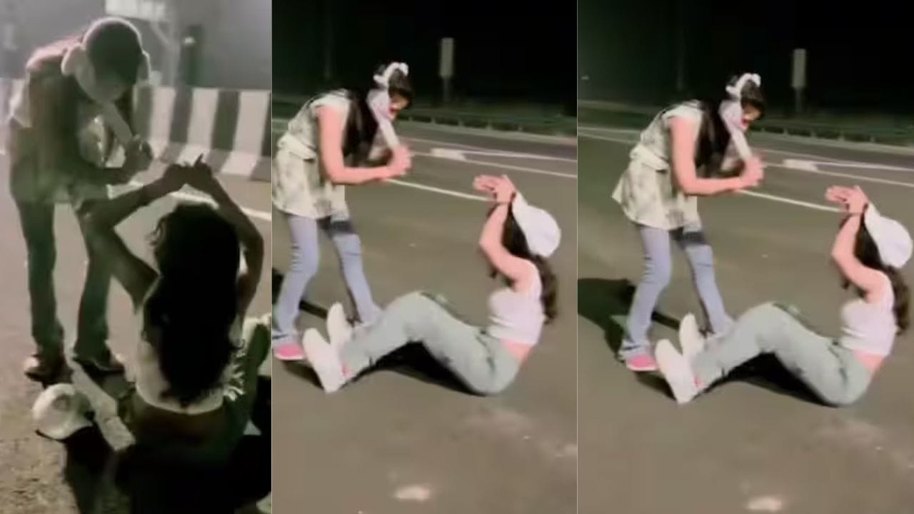 नेशनल हाइवे पर लड़कियों ने नागिन बनकर किया ऐसा डांस, पापा की परियों का वीडियो हुआ वायरल