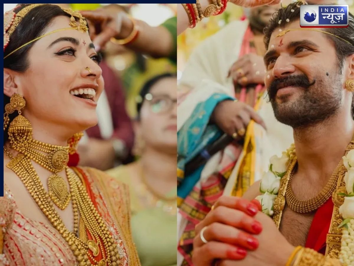 विरोश वेडिंग में भावुक पल: वरमाला के दौरान रो पड़े रश्मिका और विजय, फैंस भी हुए भावुक