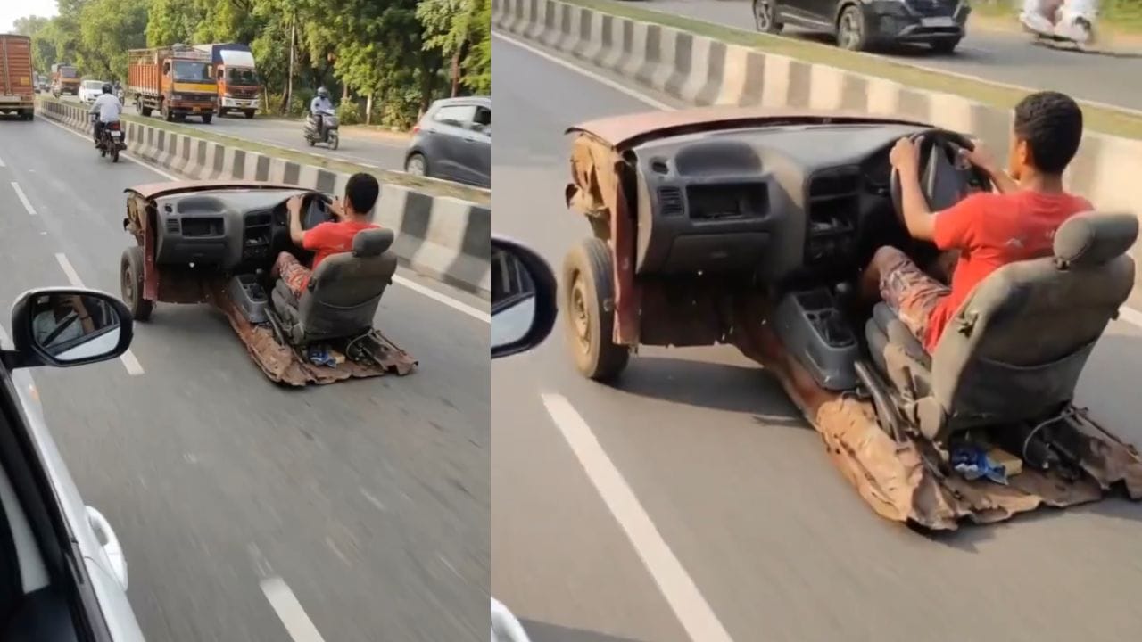 Viral Video: ये कार है या कबाड़ा? बंदे की ड्राइविंग स्किल देख लोगों ने पीट लिया माथा