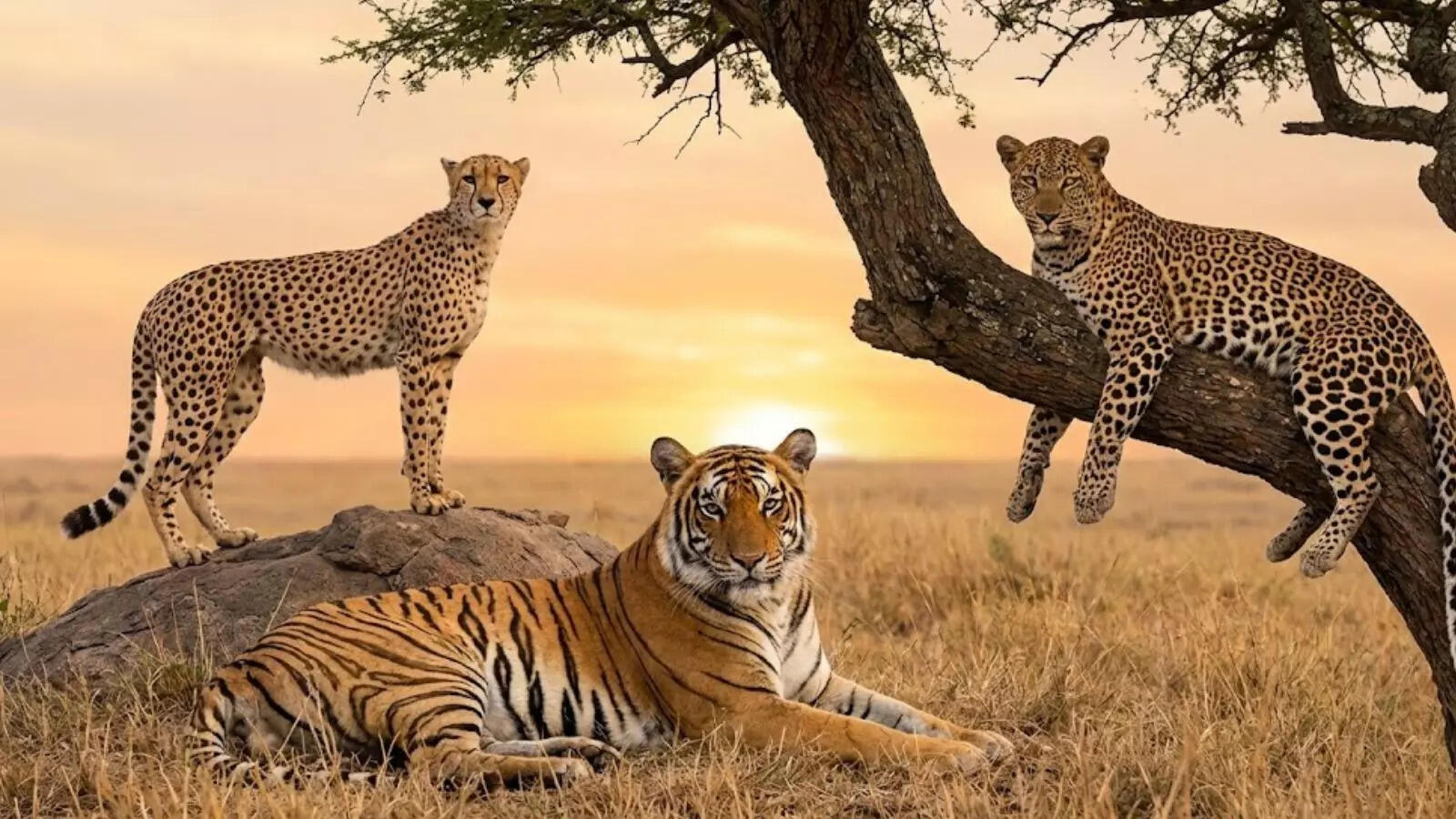 Nauradehi Cheetah Project : चीतों के सामने आएंगे टाइगर-तेंदुआ तो क्या होगा! कैसे बचेगी रफ्तार के शिकारी की जान?