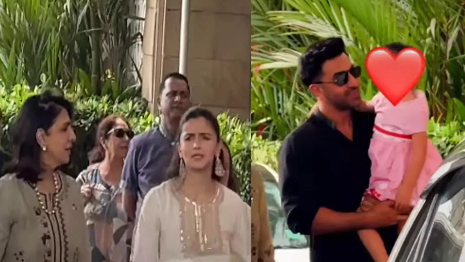 Video: रणबीर कपूर की गोद में राहा, पीछे सासू मां से गप्‍पे लड़ाती दिखी आलिया, लोगों के मजेदार कमेंट्स