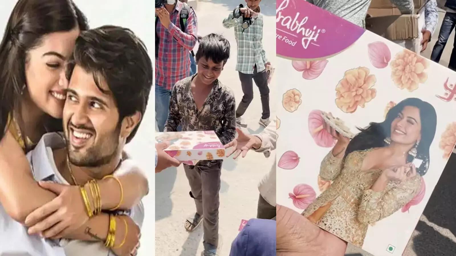 रश्मिका मंदाना और विजय देवरकोंडा की हो गई शादी, टीम ने बांटी मिठाइयां, डिब्बे पर एक्ट्रेस की दिखी फोटो