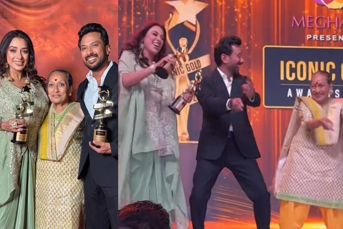 अनुपमा ने अपने नाम किया 'आइकॉनिक गोल्ड अवॉर्ड', मां-भाई के साथ स्टेज पर लगाए 'धुरंधर' के 'शरारत' पर ठुमके