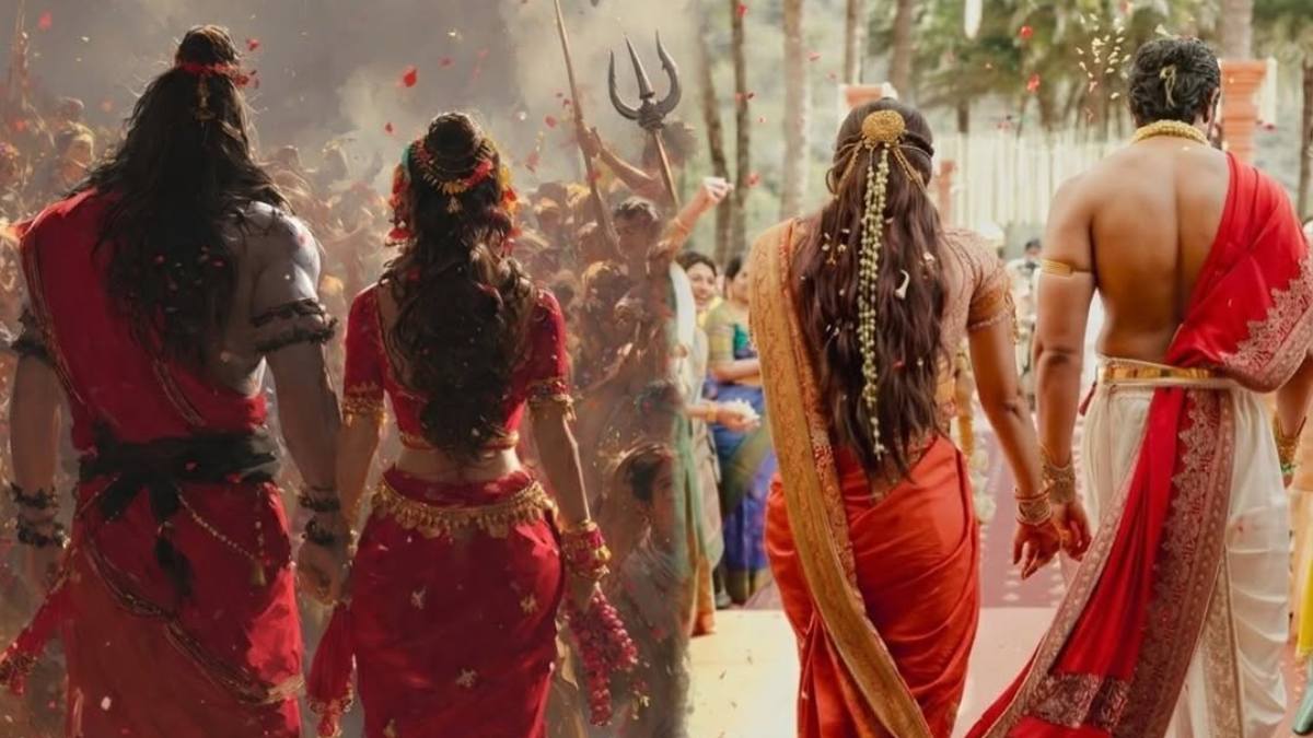 Shiv-Parvati Coded Virosh: अरावली की वादियों में विजय-रश्मिका का शाही मिलन, तस्वीरों में दिखी शिव-पार्वती सी झलक, भा गईं रूहानी तस्वीरें