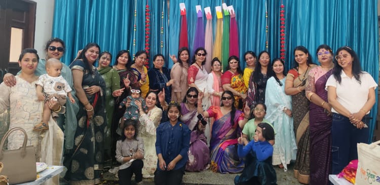 Jind News: भारत विकास परिषद की महिला विंग ने मनाया होली मिलन समारोह