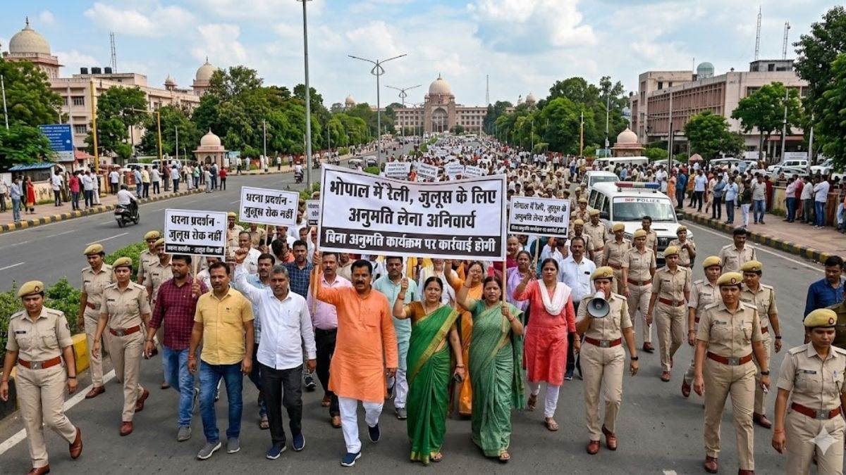 भोपाल में अब धरना, रैली और जुलूस से पहले लेनी होगी पुलिस की अनुमति, दो माह तक लागू रहेगा आदेश