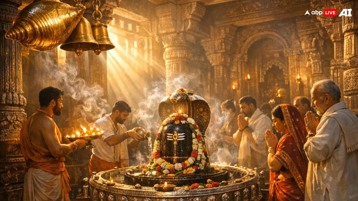 महाकालेश्वर ज्योतिर्लिंग दर्शन 8 मार्च 2026: स्वाति नक्षत्र और ध्रुव योग में शिव आरती का खास अनुभव! देखें वीडियों