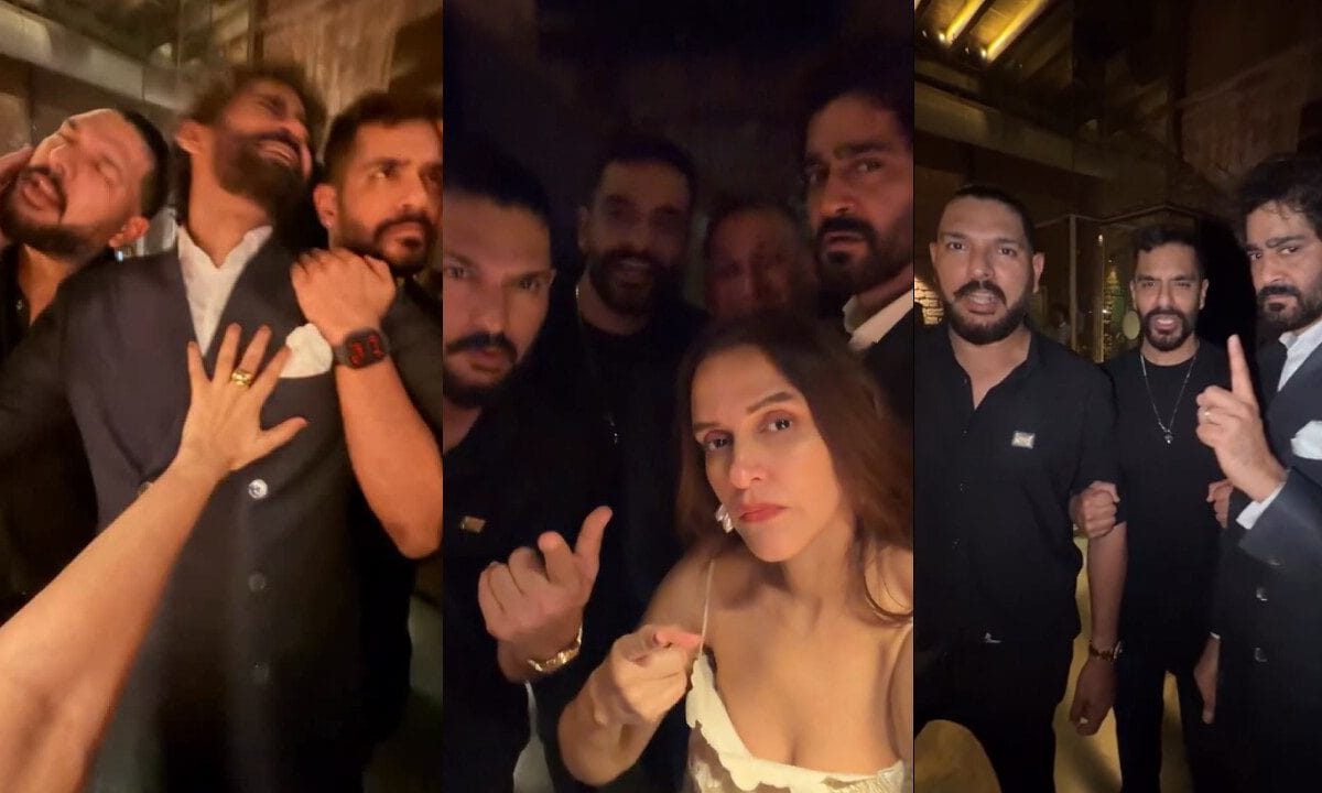 'धुरंधर' के 'दिल परदेसी' पर गौरव कपूर ने किया युवराज सिंह-अंगद बेदी संग डांस, झूमीं नेहा धूपिया