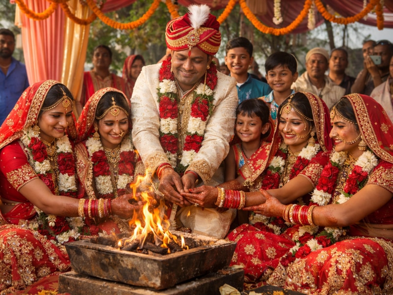 Viral News: एक दो नहीं, तीन प्रेमिकाओं संग एक ही मंडप रचाई शादी, फिर हुआ कुछ ऐसा कि कार्ड हुआ वायरल