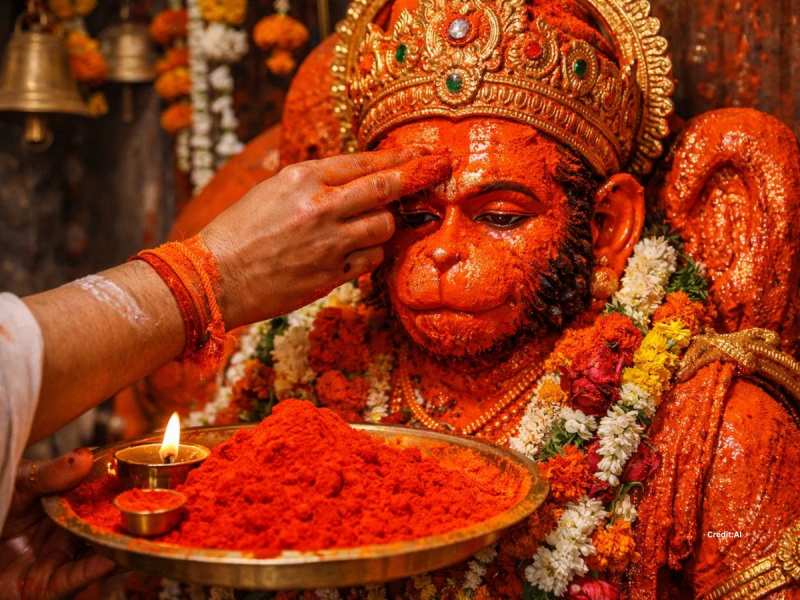 अप्रैल में पूर्णमासी को मनाई जाएगी हनुमान जयंती, बजरंगबली को प्रसन्‍न करने के लिए सिंदूर चढ़ाने की सही विधि जान लें
