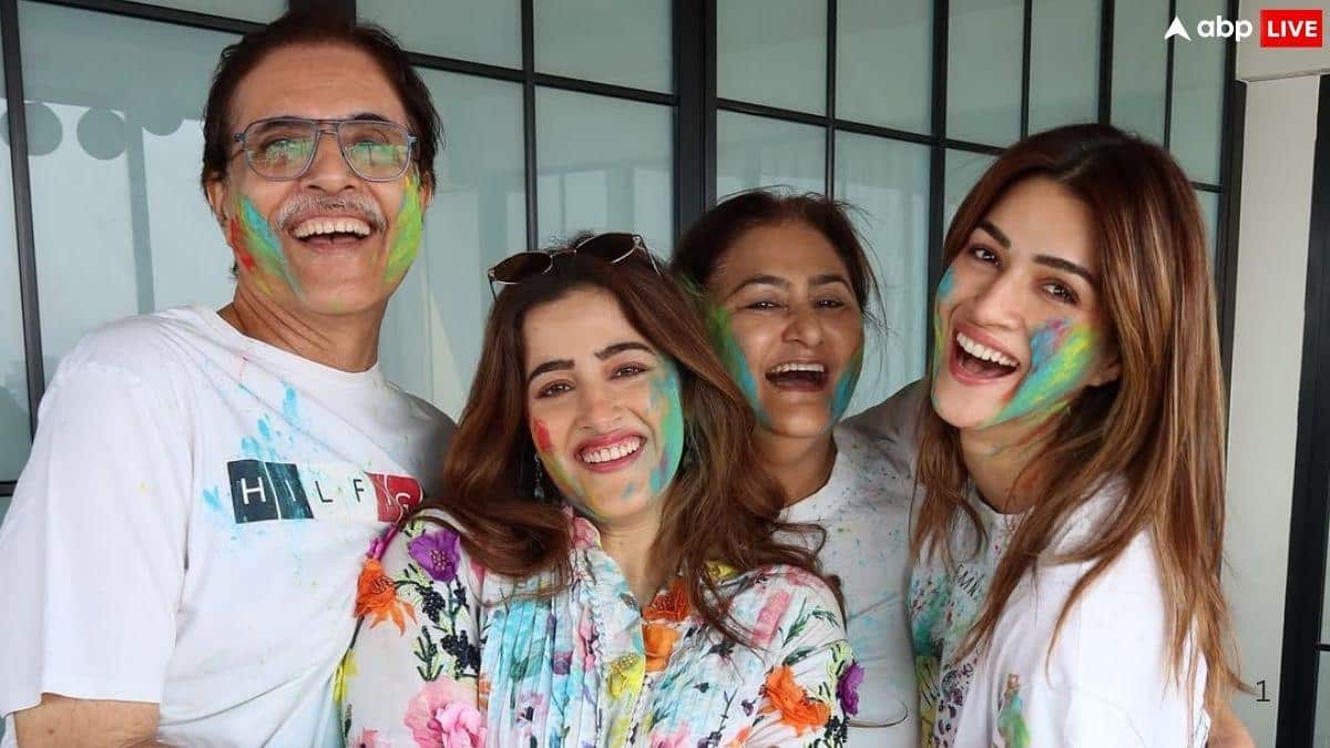 नुपूर सेनन ने स्टेबिन बेन संग शादी के बाद सेलिब्रेट की पहली होली, बहन कृति ने शेयर की झलक