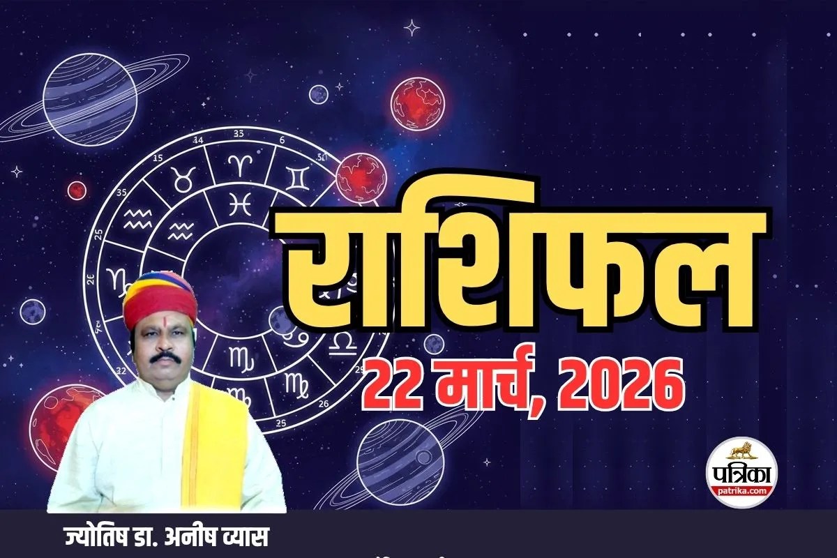 Rashifal 22 March 2026: आज का राशिफल 22 मार्च 2026: अचानक बदलेगी किस्मत, इन 7 राशियों को मिलेगा बड़ा फायदा