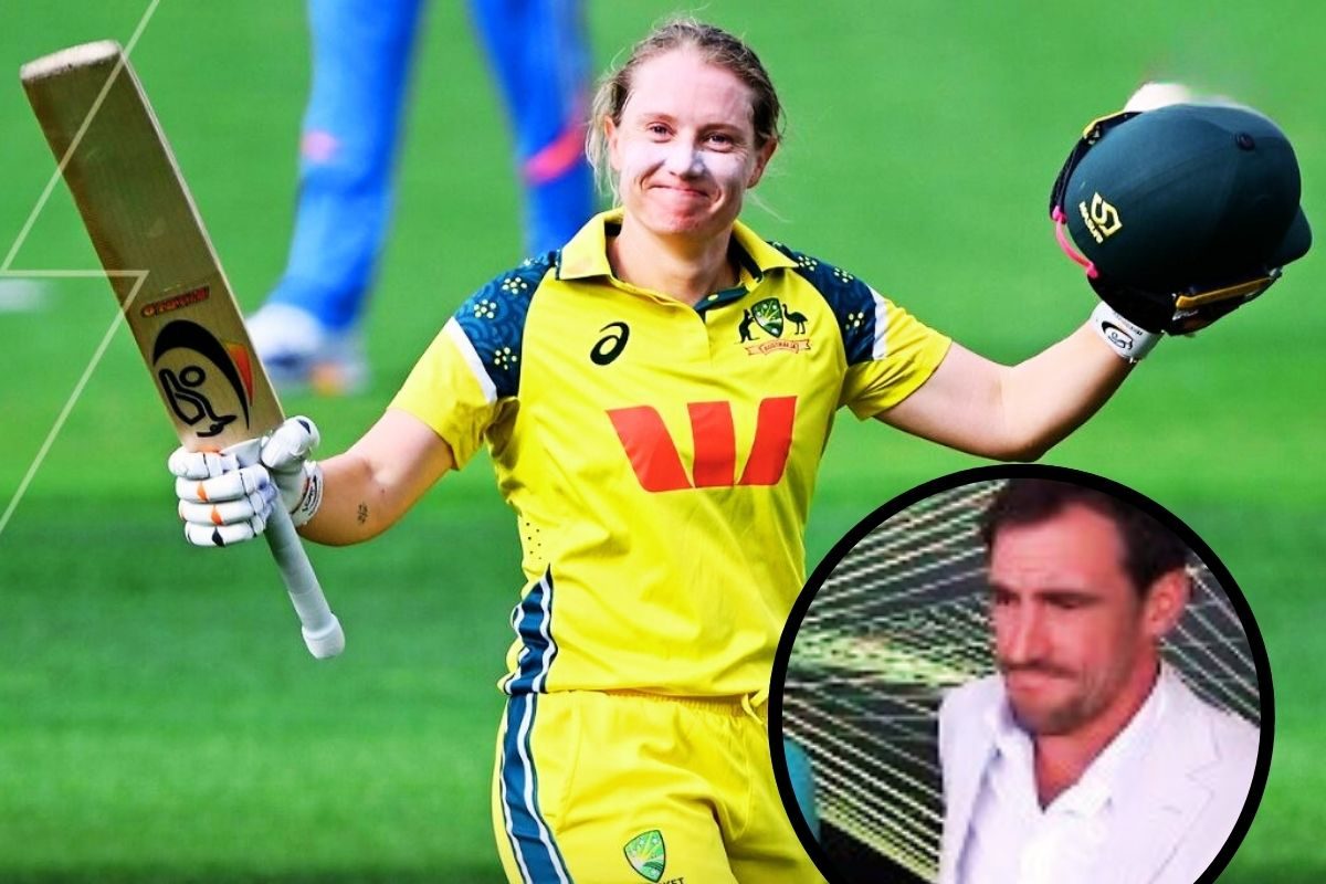 Video: बीवी के करियर के आखिरी मैच में मिचेल स्टार्क हुए भावुक, एलिसा हीली की सेंचुरी देख रोक नहीं पाए आंसू