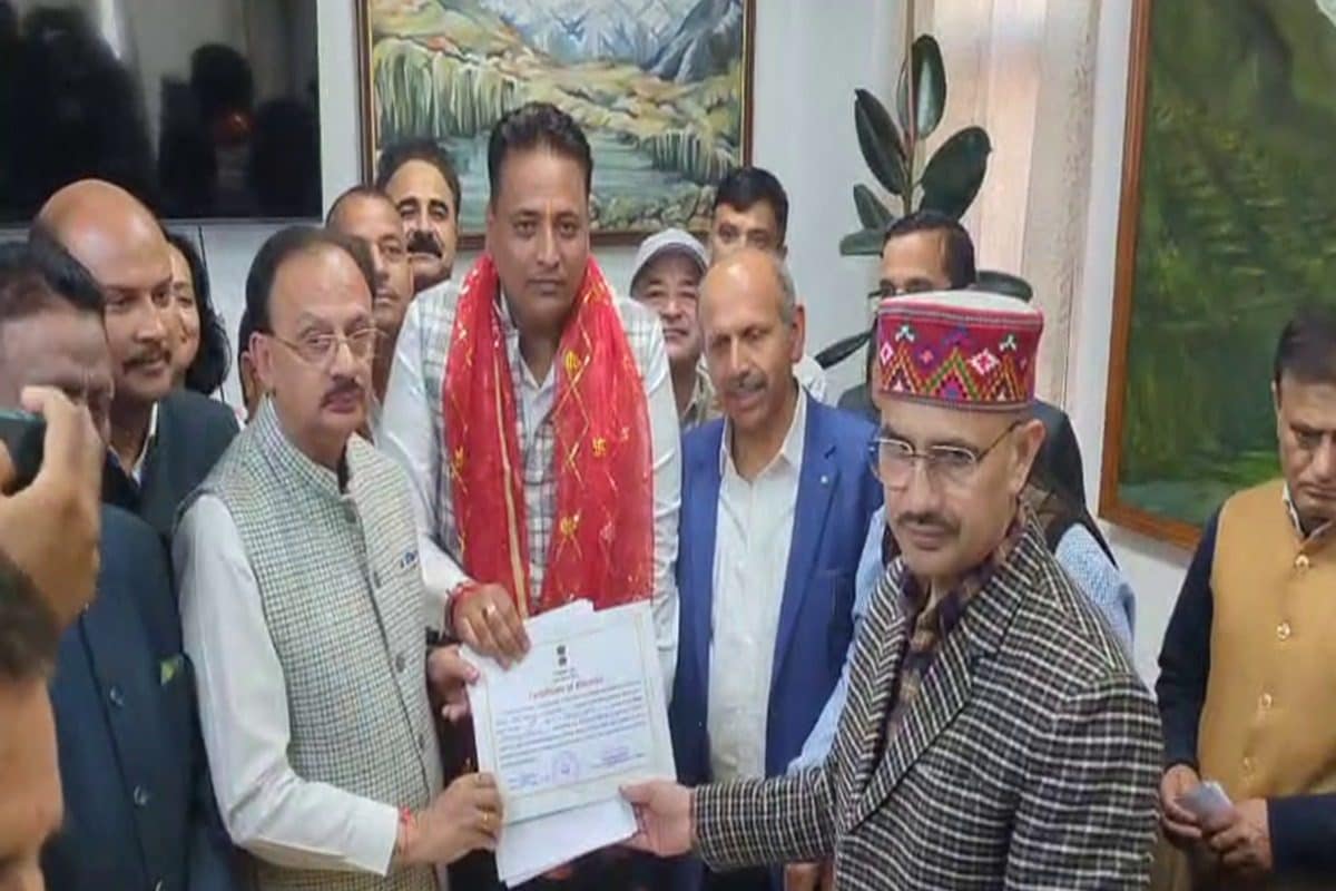 हिमाचल प्रदेश में राज्यसभा चुनाव जीती कांग्रेस, अनुराग शर्मा निर्विरोध चुने गए सांसद