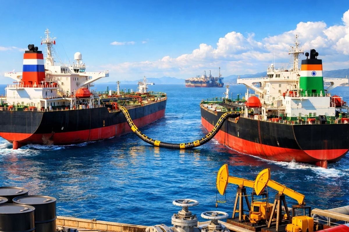 तेल के खेल में भारत का मास्टर स्ट्रोक! पड़ोस में खड़े रूसी टैंकरों से खरीदा 2 करोड़ बैरल क्रूड ऑयल, जल्द मिलेगी सप्लाई