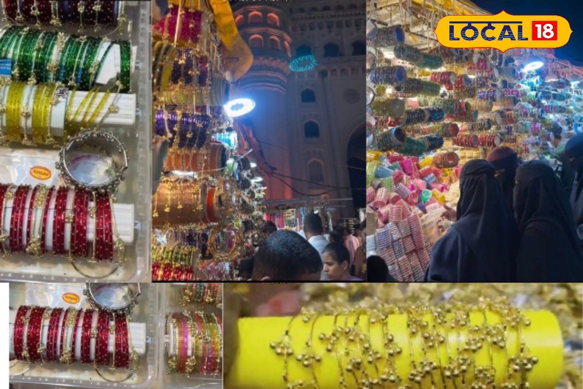 इंस्टाग्राम रील्स का असर! हैदराबाद के लाड बाजार में कश्मीरी चूड़ियों का क्रेज, ईद से पहले दुकानों पर उमड़ी भीड़