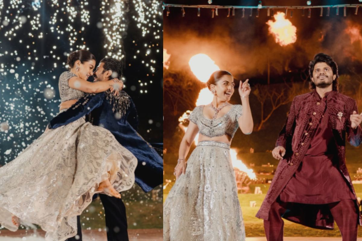 डांस, म्यूजिक-मस्ती से सजी रश्मिका-विजय की संगीत सेरेमनी, देवर संग जमकर नाचीं एक्ट्रेस