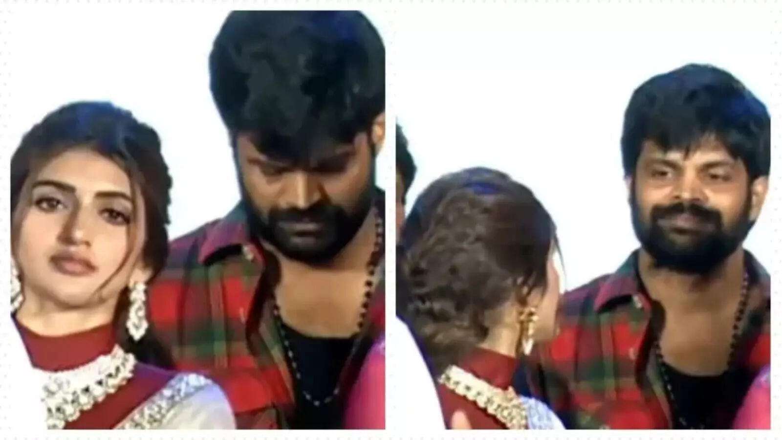 श्रीलीला ने 'उस्ताद भगत सिंह' के प्री-रिलीज इवेंट में महेश अचंता को घूरा, वीडियो हुआ वायरल