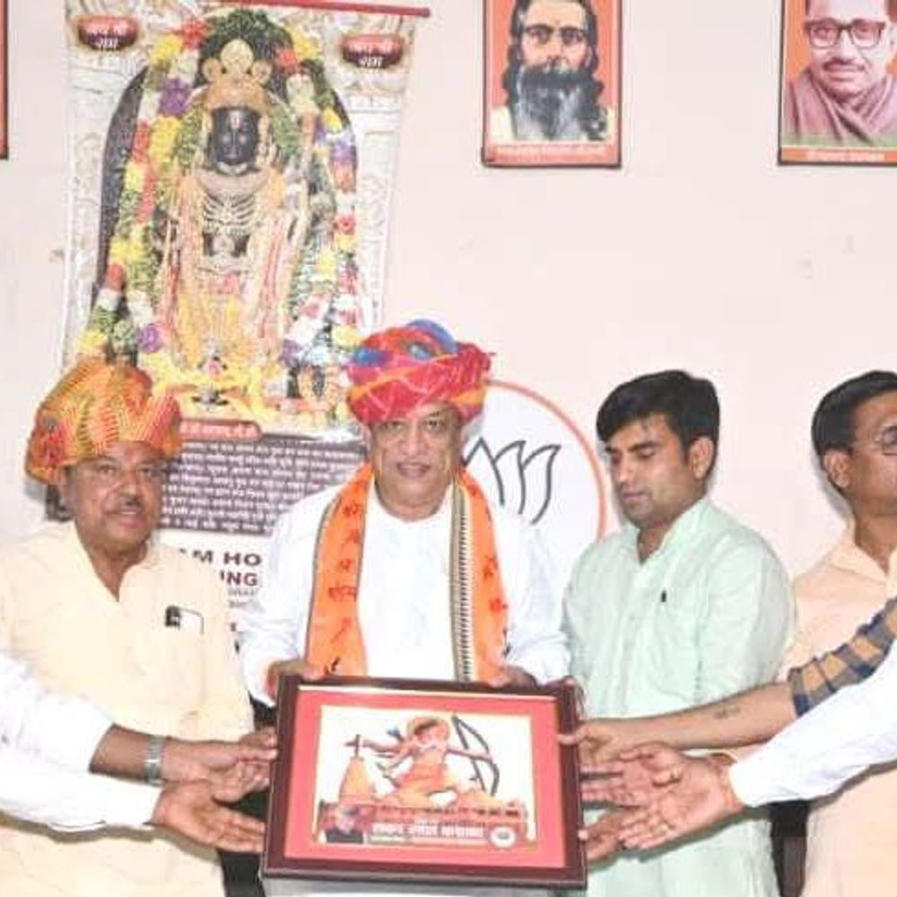 पशुपालन मंत्री जोराराम कुमावत का कोटपूतली में स्वागत:कुमावत बोले- भजनलाल सरकार किसानों-पशुपालकों के कल्याण के लिए कटिबद्ध