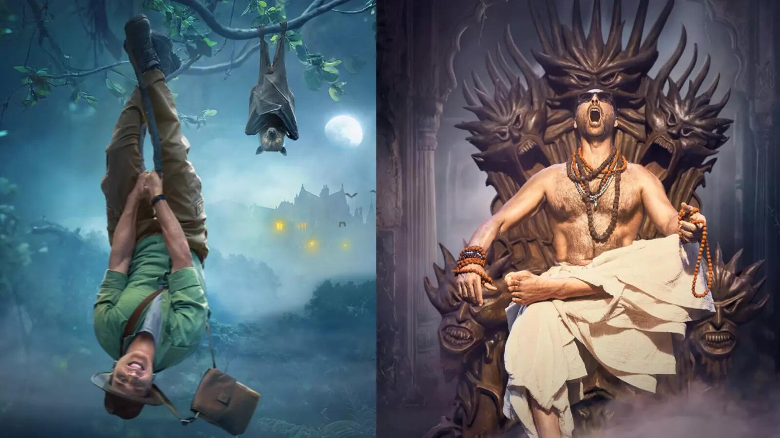 चमगादड़ों के बीच अक्षय कुमार पेड़ से उल्टा लटके मिले, 'भूत बंगला' के टीजर के लिए कर रहे इतने जतन!