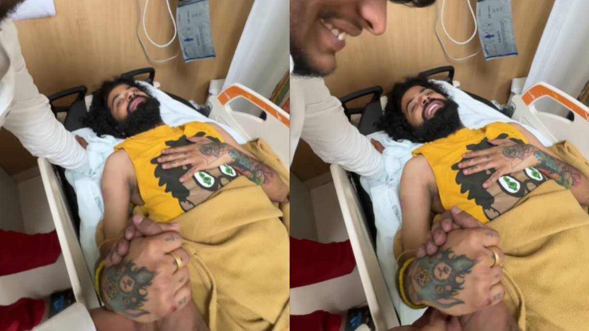 कार क्रैश के बाद अस्पताल से सामने आया अनुराग डोभाल का वीडियो, पत्नी भी पहुंची अस्पताल, UK07 Rider की आंखें नम पर चेहरे पर दिखी मुस्कान