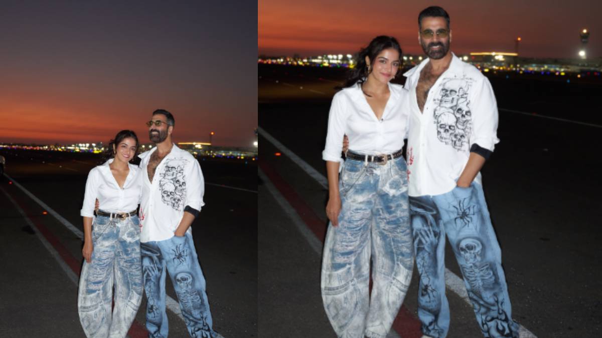 शुरू हुआ भूत बंगला का प्रमोशन, अक्षय कुमार ने वामिका गब्बी के साथ दिए पोज, 10 अप्रैल को रिलीज हो रही फिल्म