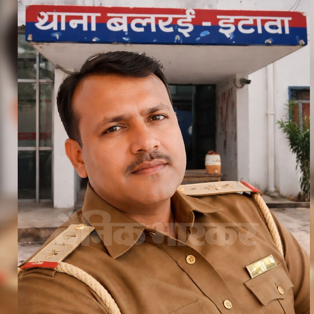 महिला की शिकायत पर थानेदार लाइन हाजिर:इटावा में झूठे मुकदमे फंसाने और मिलीभगत का आरोप
