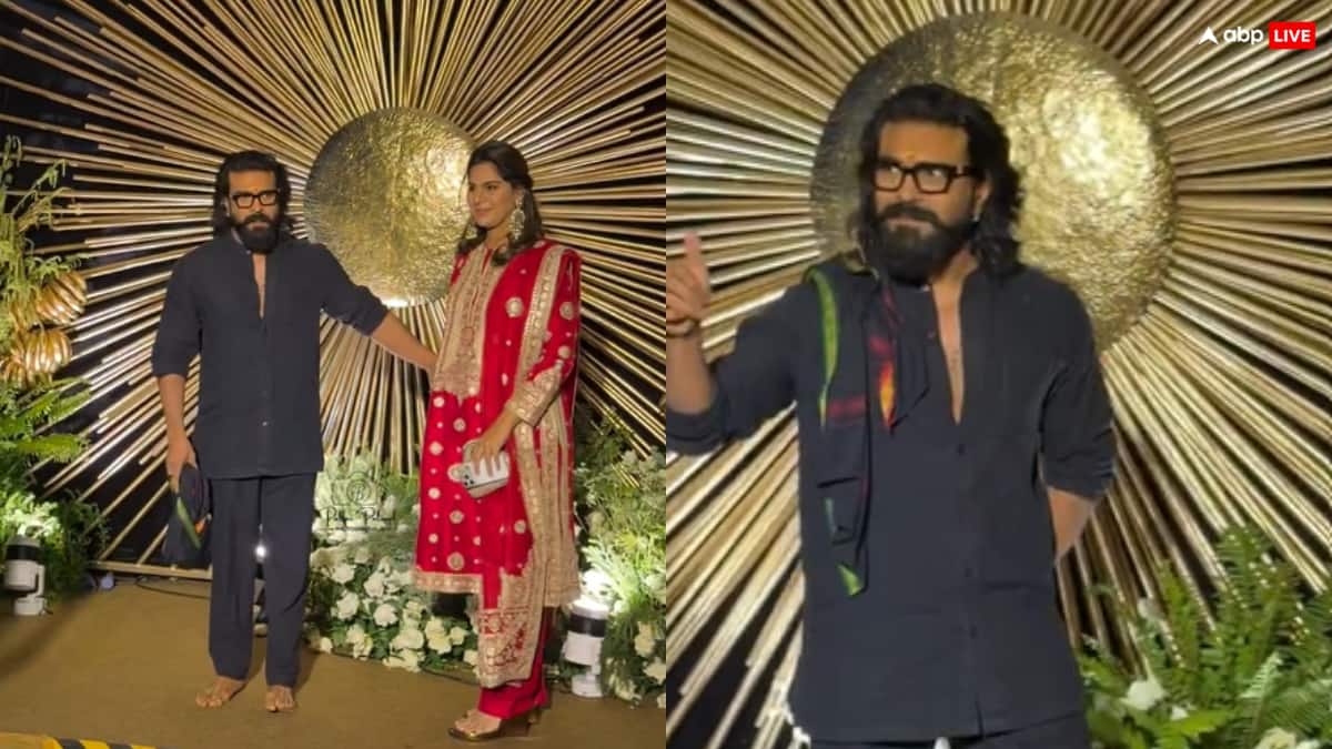 विजय देवरकोंडा के रिसेप्शन में राम चरण के नंगे पैर और काले कपड़ों ने खींचा ध्यान, जानिए इससे जुड़ा आध्यात्मिक कारण?