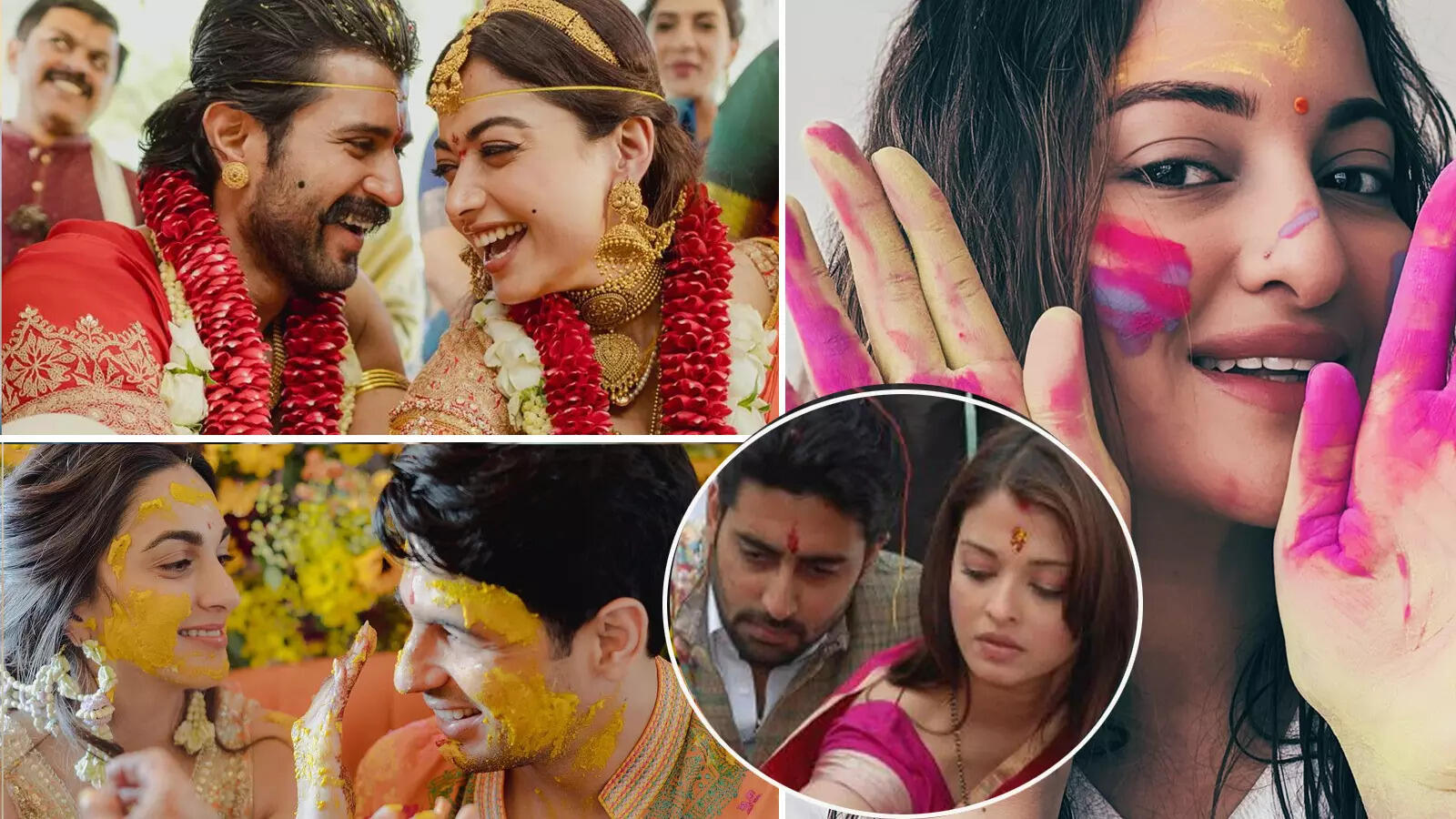 रश्‍म‍िका-विजय की पहली होली, ऐश्‍वर्या राय ने नहीं मनाया था रंगोत्‍सव, सोनाक्षी ने खुद लगाया था गुलाल