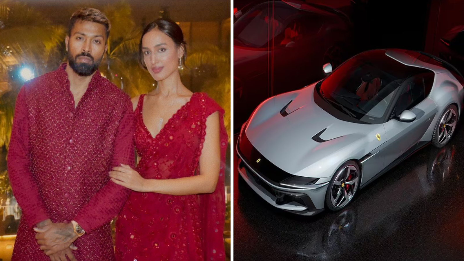 हार्दिक पांड्या ने खरीदी 12 करोड़ रुपये की फेरारी सुपरकार, गर्लफ्रेंड महीका शर्मा के साथ घूमने निकले