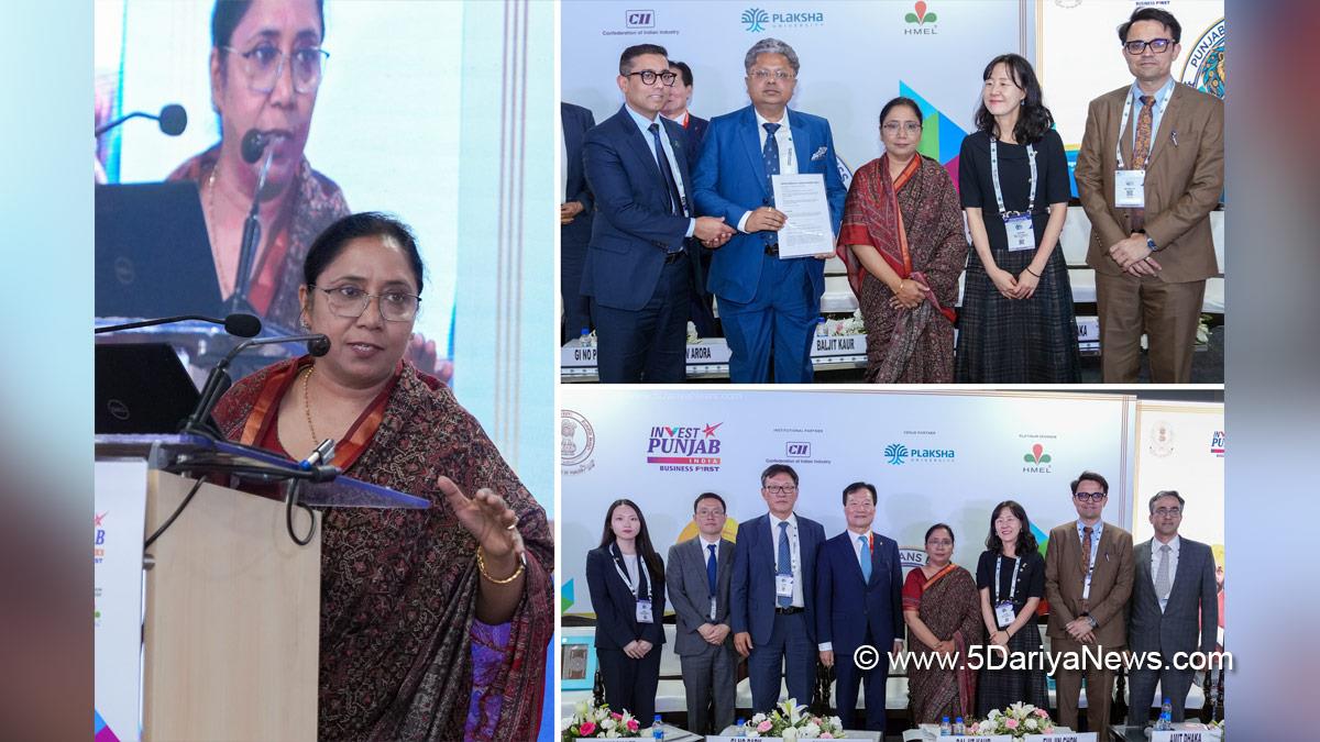 प्रगतिशील पंजाब निवेशक सम्मेलन 2026 में ‘रिपब्लिक ऑफ कोरिया कंट्री सेशन’ के दौरान पंजाब-कोरिया के बीच बढ़ती औद्योगिक साझेदारी को किया गया उजागर