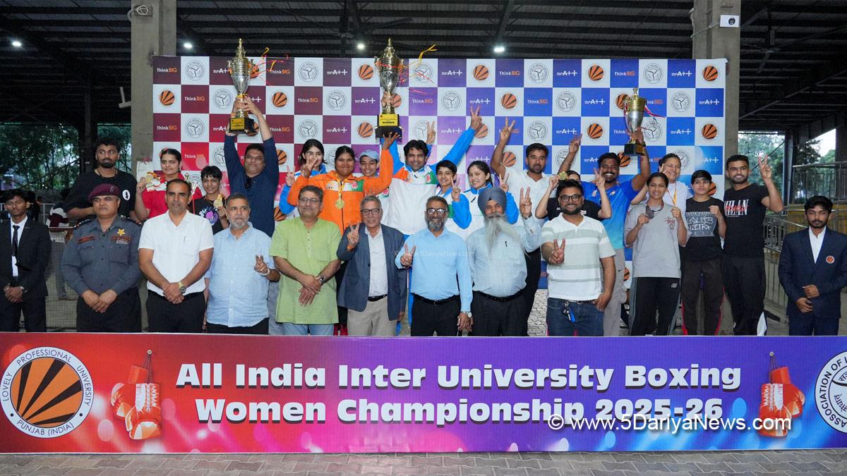 एलपीयू की महिला मुक्केबाजों ने अखिल भारतीय अंतर-विश्वविद्यालय मुक्केबाजी चैंपियनशिप 2026 में पहली रनर-अप ट्रॉफी जीती