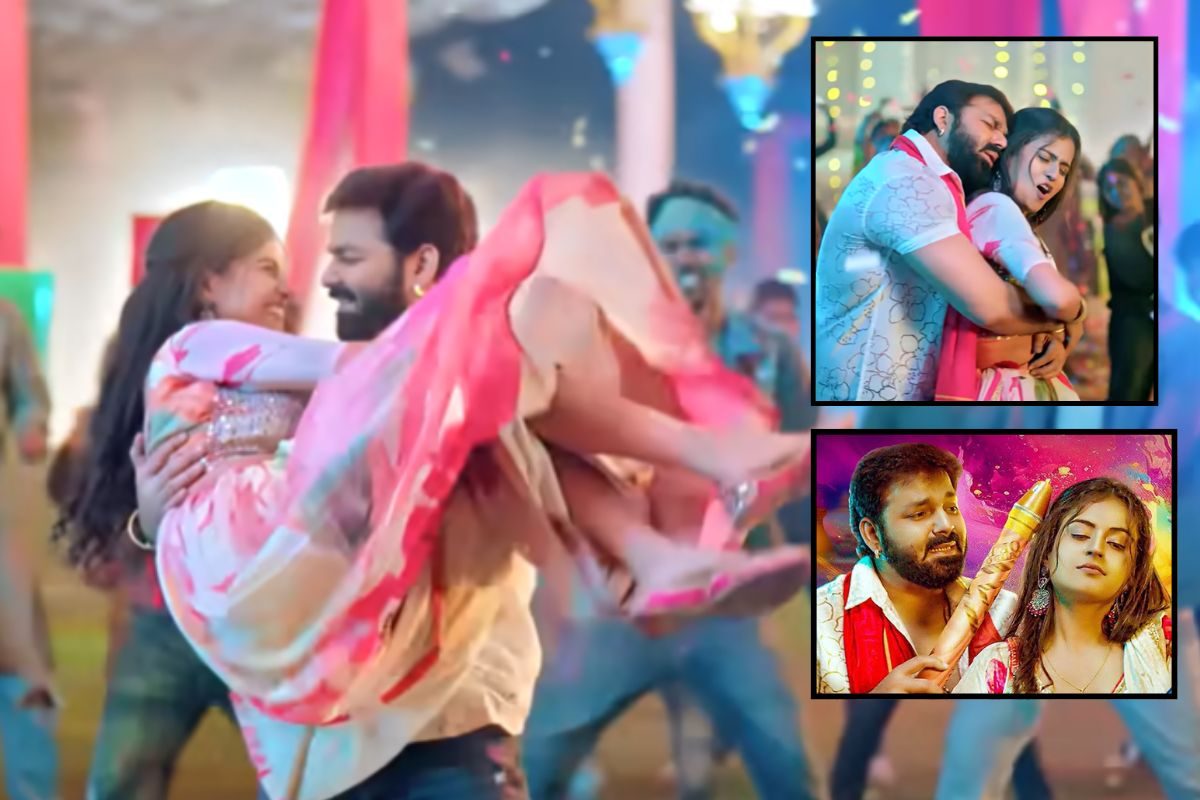 पवन सिंह 'साली' संग होली खेसने पहुंचे ससुराल, गले लगाकर-गोद में उठाकर किया लाल, 'जीजा' से बोली हसीना 'लहंगवा लाल हो जाई'