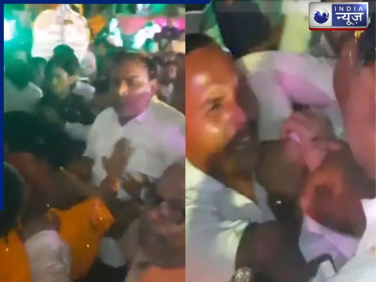 भूतेश्वर मंदिर के महंत का नॉन-वेज वीडियो वायरल होते ही मचा बवला, भड़के लोगों ने पंडित की कर दी बुरी तरह पिटाई, पुलिस ने बचाया