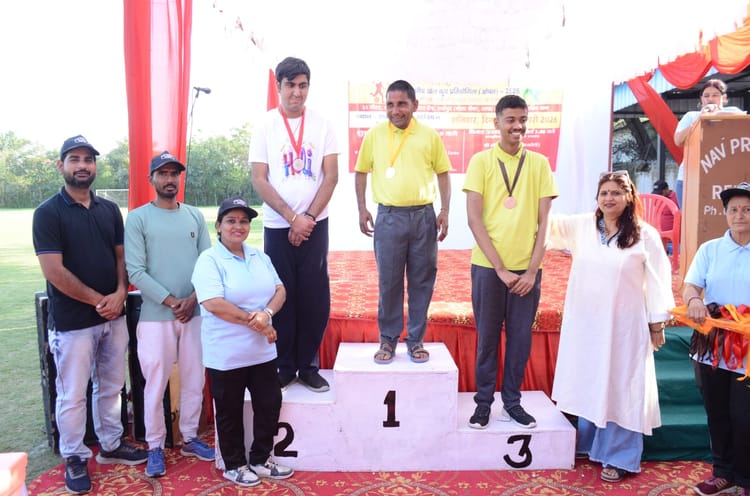 Rewari News: खेल स्पर्धा में नव प्रेरणा के बच्चों ने जीते 25 स्वर्णपदक