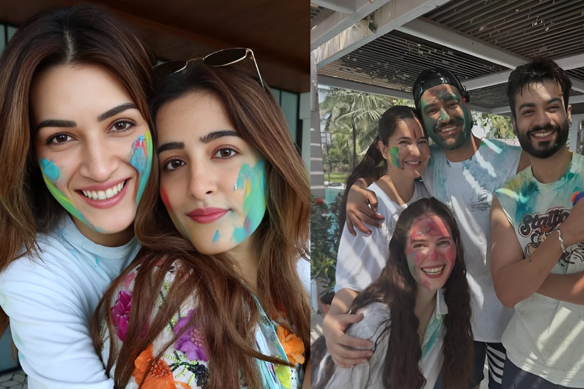 नुपूर सेनन ने बहन कृति संग सेलिब्रेट की पहली होली, कैटरीना ने बेटे संग मनाया जश्न, रंगों में तर-बतर हुआ बॉलीवुड