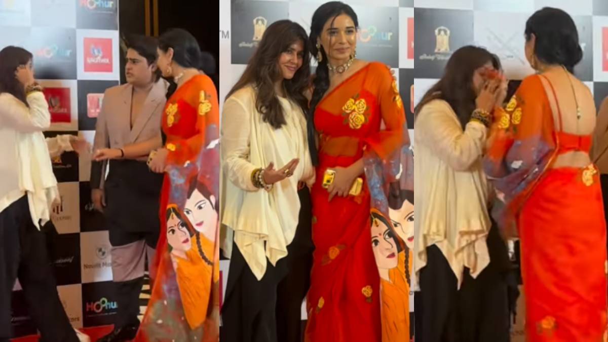 तान्या मित्तल ने पहनी 'राम-सीता' प्रिंट वाली साड़ी, फिर उसी के पल्लू से पोंछा एकता कपूर का मुंह, देखकर बौखलाए लोग