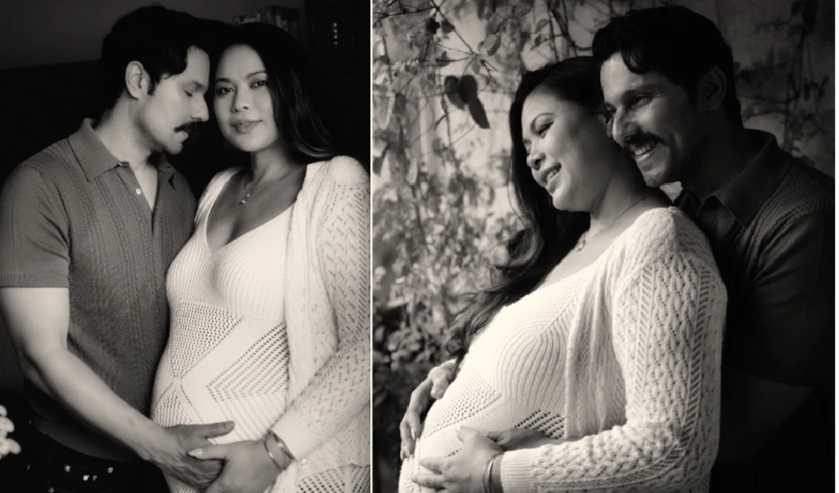 Randeep Hooda और Lin Laishram का Maternity Photoshoot , ब्लैक एंड व्हाइट तस्वीरों में दिखा माता-पिता बनने का सुकून!