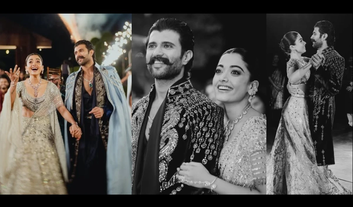 Rashmika Mandanna- Vijay Deverakonda की संगीत सेरेमनी, उदयपुर की शाम से सामने आईं दिल छू लेने वाली तस्वीरें