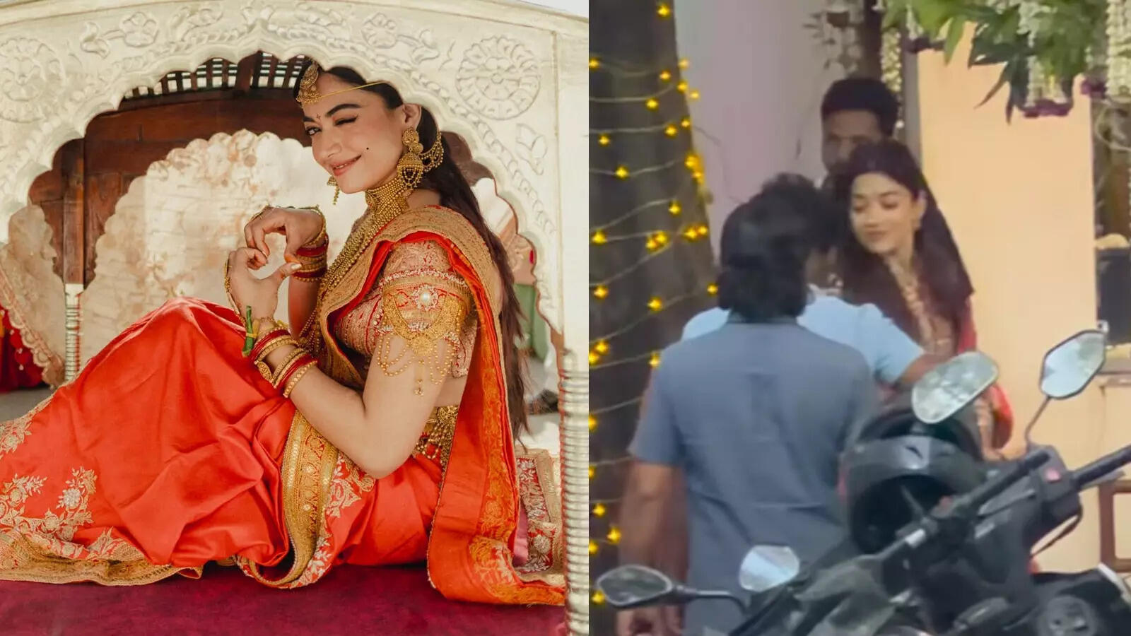रश्मिका मंदाना की पालकी में विदाई, सामने आईं नई अनदेखी तस्वीरें और वीडियो, ससुराल में जोरदार स्वागत